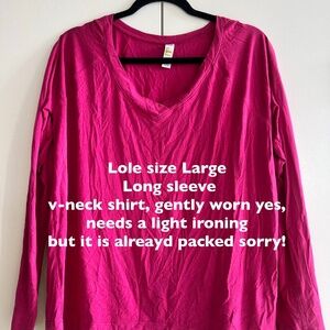 Lole long sleeve shirt